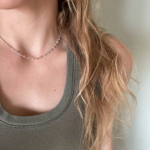 Beaded dainty choker necklace
